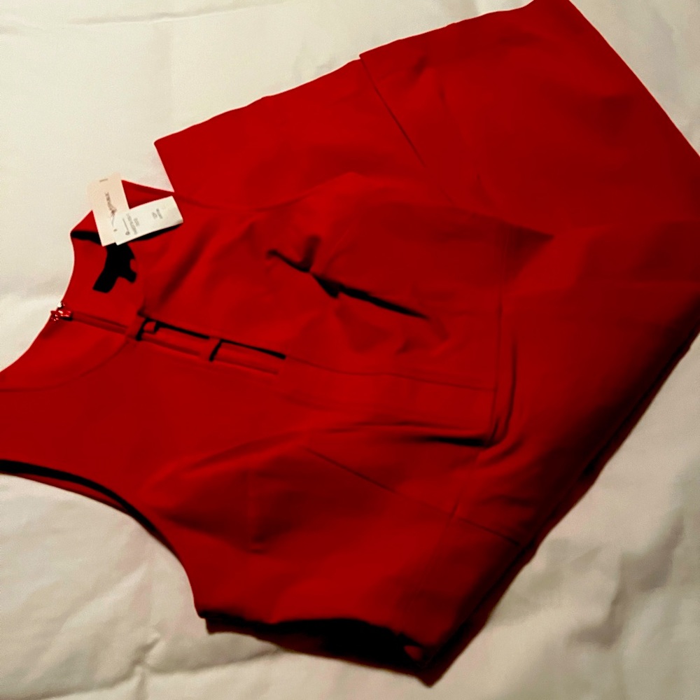 Women’s Size 12 Petite Red Sleeveless Dress